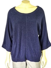 NWT Ann Taylor LOFT Blue oversized wool blend pocket Sweater Top Size XS - S