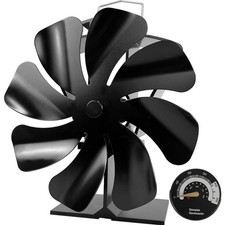 Ofenventilator, Holzofen, Kaminventilator, Wärmebetrieb, leise, thermisch, 8 ...