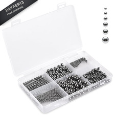 Ball Bearings 610 Pcs 6 Size Assorted Loose Bearing Balls 3/32" 610Pcs Kit