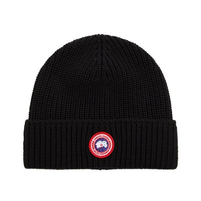 Canada Goose Arctic Disc Ribbed Wool Beanie