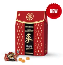 HOANG SAM Black & Red Ginseng Sugar Free Candy (160g)