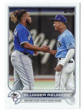 2022 Topps #329 Slugger Reunion Wander Franco / Vladimir Guerrero Jr. NM