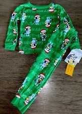 Disney Bluey Toddler Christmas Pajamas Happy Holidays 3T NWT Super Soft