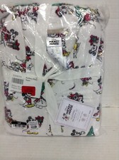 Pottery Barn Teen Disney Mickey Mouse Flannel Christmas Pajama Set Adult Small