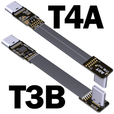 ADT-Link USB3.1 Type-C USB-C 90 Degree Adapter 15cm FPC Ribbon Flat Type-C Cable