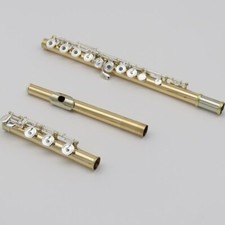 silver-plated key gold copper alloy body Spot C key flute with box French