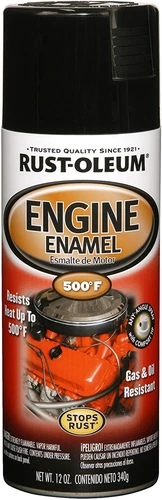 Rust-Oleum 248932 Gloss Black 12 oz Automotive Engine Enamel Spray Paint