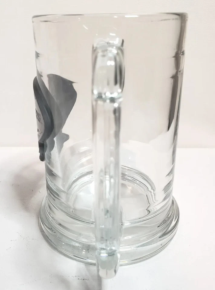 Taza de cerveza de vidrio Winnipeg Blue Bombers. Logo de peltre 500 ml. Nunca usado Foto 4 de 4