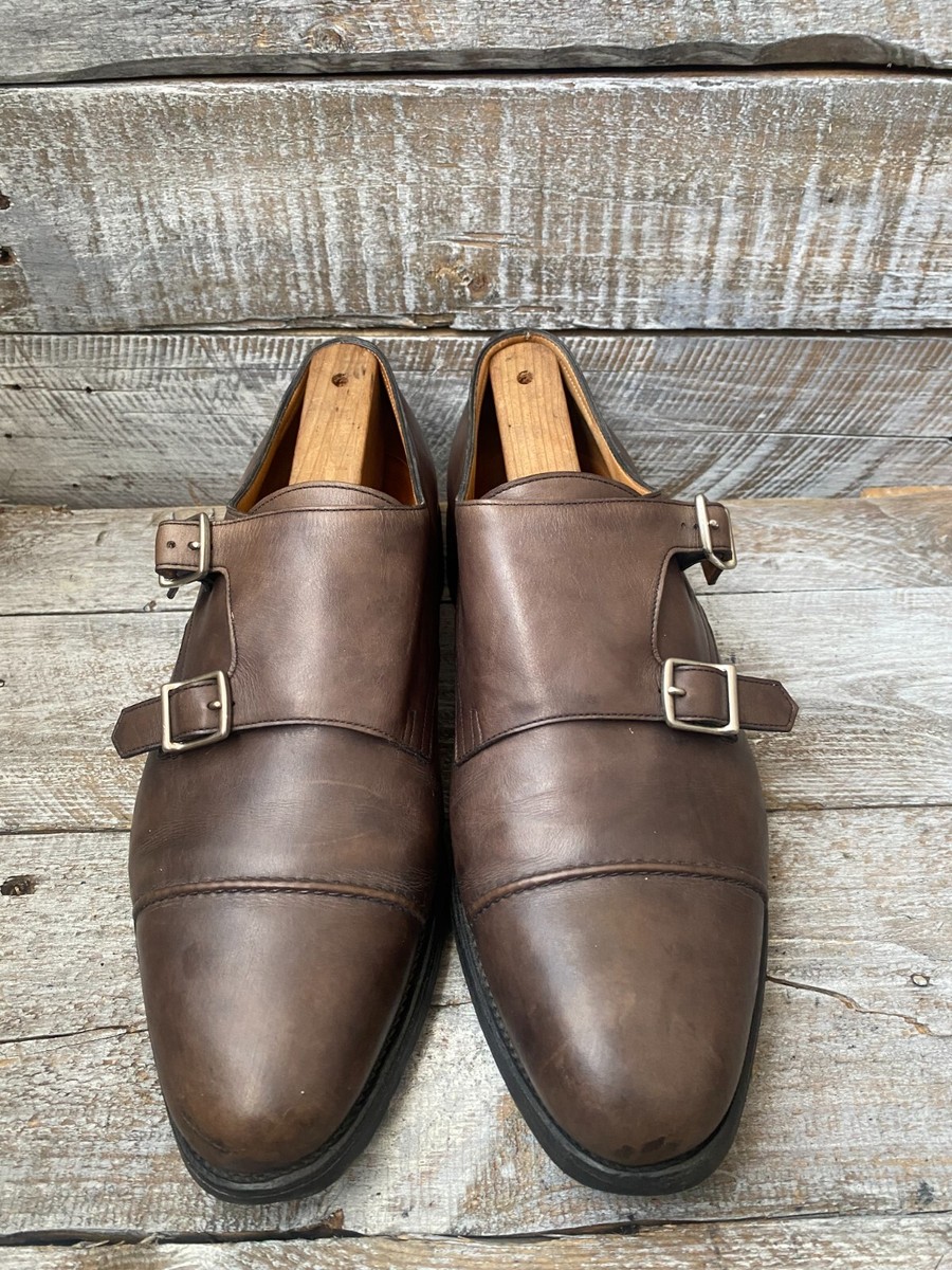 JOHN LOBB Men William II Double MonkStrap brown Museum Calf shoes