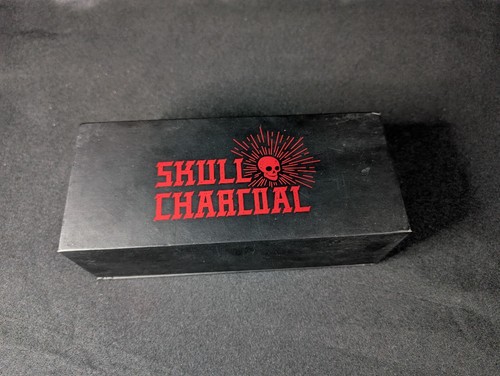Skull Charcoal Box set with 3 Skull Charcoal Briquets