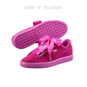 puma pink satin shoes
