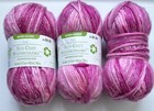 3 ECO COZY WATERCOLORS in KNOCKOUT ROSE LOOPS & THREADS 145yds/133m 5.3oz/150g