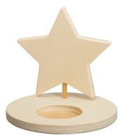 Teelichthalter Stern Teelicht StäNder Holz Geschenk Basteln Weihnachten