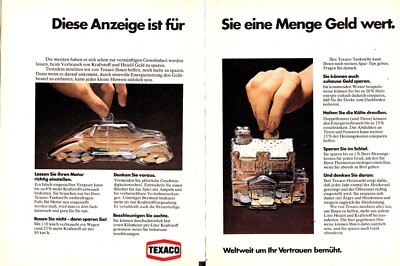 3w6203/ Alte Reklame von 1974   TEXACO