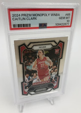 CAITLIN CLARK Trading Card 2024 PRIZM MONOPOLY WNBA #65 Insert PSA GEM MINT 10