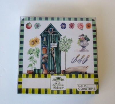 Neu Design Set x4 Garten Blumen Schuppen Tisch Untersetzer Top Qualität Tisch Gedecke