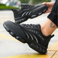 Indestructible Mens Work Shoes Steel Toe Shoes Lightweight Sneakers Safety Boots