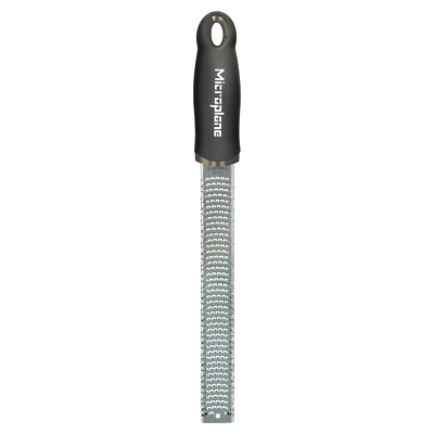 Microplane PREMIUM CLASSIC Zesterreibe Küchenreibe Edelstahl Schwarz L 32,5 cm