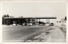 Portland Toll House on the Maine Turnpike ME Maine 1948 RPPC Photo Postcard COPY
