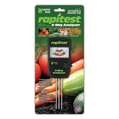Luster Leaf 1880 Rapitest Electronic 4-Way Analyzer 4-Way Soil Analyzer