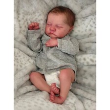 19inch Full Body Silicone Vinyl Reborn Doll Levi Newborn Baby Size Boy Doll 3D S