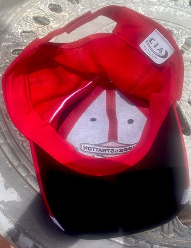 Briggs & Stratton Logo Black Embroid Cap Hat Adjustable Strap. Red White Blk-New - Picture 5 of 5