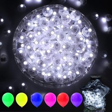 100pcs LED balloon lights mini white waterproof lamps for party wedding decor