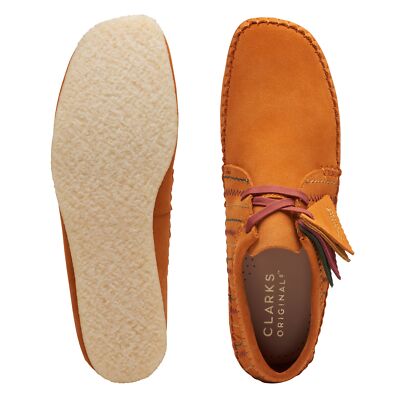 Clarks Men's Weaver BurntOrange Comb Suede 26174517 | eBay