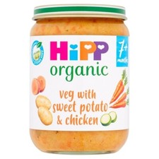 Image of HiPP Organic Veg With Sweet Potato & Chicken Baby Food Jar 7+ Months - 160g