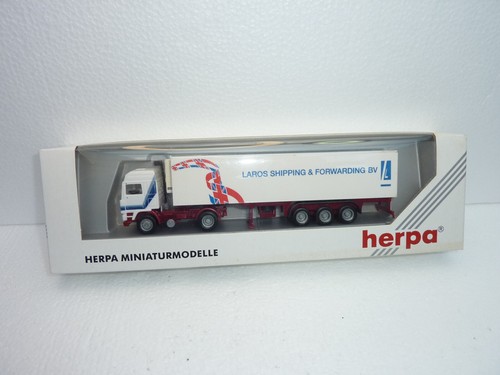 CAMIÓN HERPA H0 141802 REINO UNIDO ENVÍO LAROS, EN CAJA + ACCESORIOS | Zustand: Used