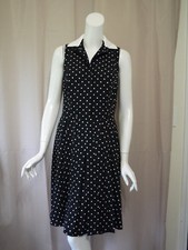 Lauren Ralph Lauren Polka dot sleeveless Dress size 10/M Excellent