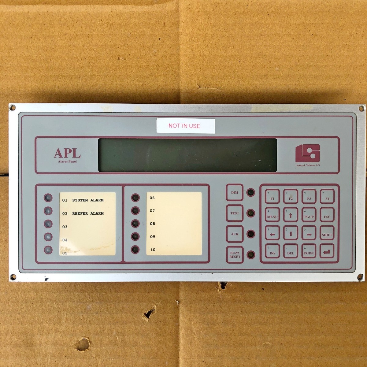 LANNG STELMAN 1284-002 APL ALARM PANEL