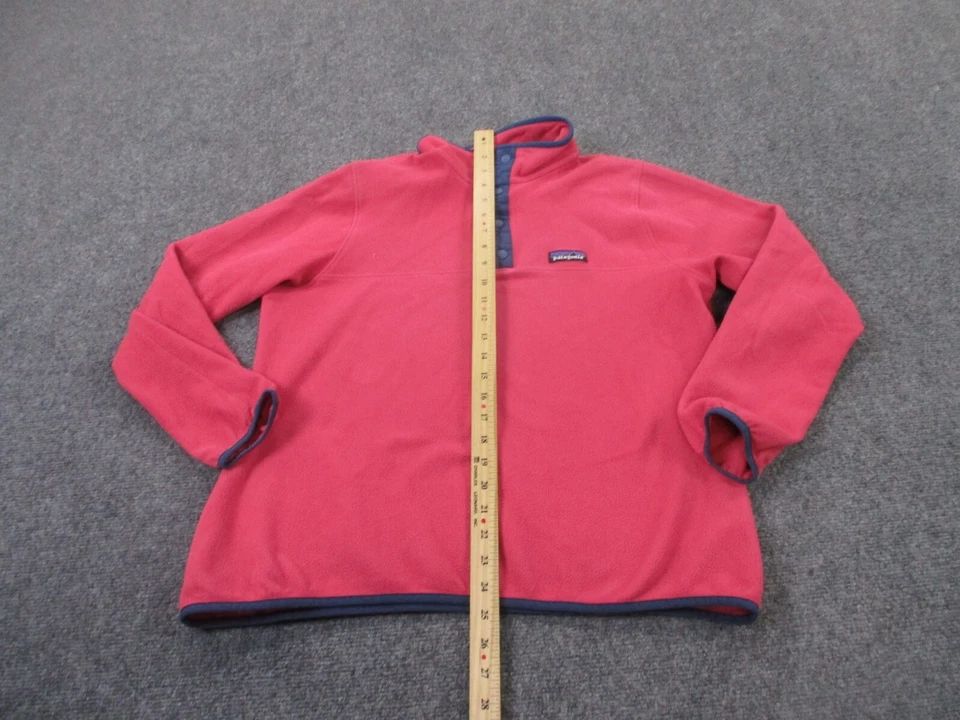Chaqueta Patagonia Mujer XL Rosa T Suéter a Presión Aire Libre Pullover Camping Adulto Foto 3 de 4