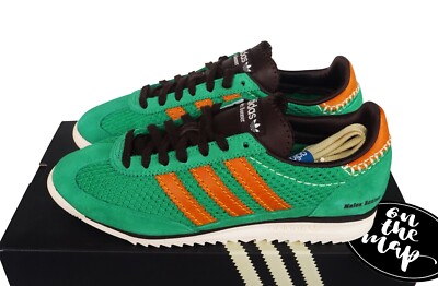 Adidas SL72 x Wales Bonner Green Orange Brown Knit UK 5 6 7 8 US