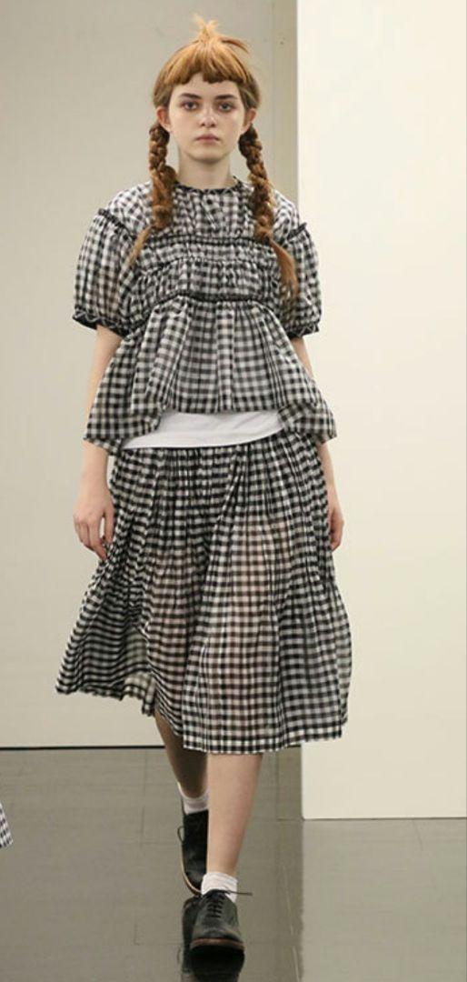 Comme des Garçons チェック柄キュロット ss tricot COMME des GARCONS Gingham Check Dress Size M Girl Excellent