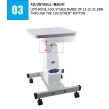 Ophthalmic Work Table Optometry Lift Optical Motorized Table Move Stand 40x48cm