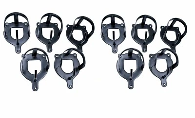 AMKA Trensenhalter Metall Set mit 10 Stück schwarz Trensenhaken