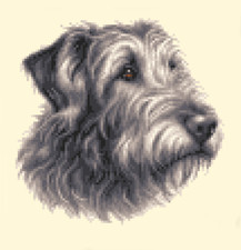 IRISH WOLFHOUND - Full counted cross stitch kit  * Original by Jann Designs