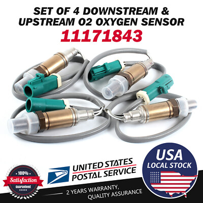 #ad 4X Replace BOSCH UPamp;DownStream O2 Oxygen Sensor For 97 02 Ford E 150 Econoline $52.88