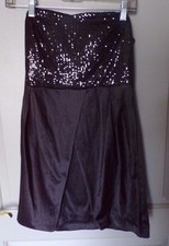  Macy's Trixxi Brand  Strapless Sequin Black Dress Women's Size 5