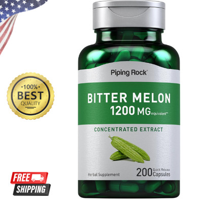 Bitter Melon Capsules 1200mg | 200 Count | Momordica Charantia | Concentrated