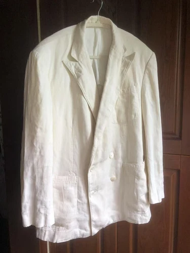 Ralph Lauren Purple Label Linen Blazer Mens 42R Herringbone Kinsley Jacket