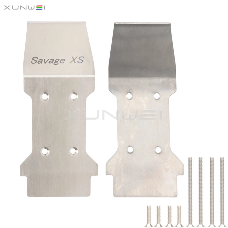Stainless Steel Lower Skid Plate 105298 for HPI SAVAGE XS SS Flux GT-2XS Truck - Image 4 of 4