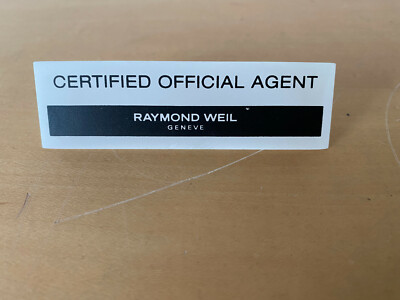 Usado - Plaque RAYMOND WEIL Placa expositor - Certified Official Agent - Usado