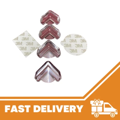 4 x SAFETY TABLE CORNER CUSHIONS BABY CHILD KIDS PROOF DESK EDGE COVER PROTECTOR