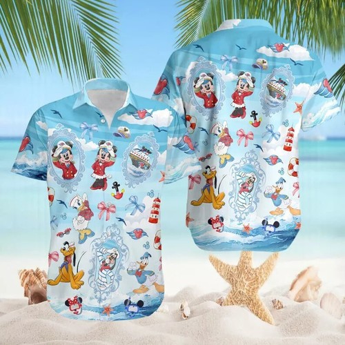 Mickey Mouse & Friends Coquette Cruise Trip Summer Vacation Hawaiian Shirt