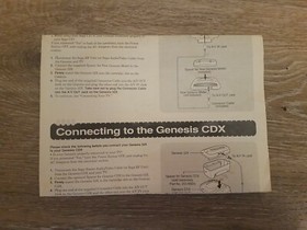 Sega Genesis 32x Console Instruction Manual System Owner's Booklet Book