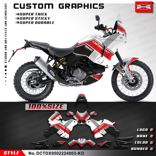 Kungfu Graphics Motorcycle Custom Decals Wrap Design for DESERT X 2022 2023 2024 - Foto 8 di 8
