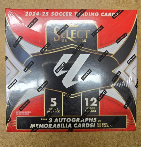 2024/25 PANINI SELECT LA LIGA SOCCER HOBBY BOX - 3 AUTO/MEMS NEW/SEALED