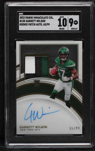 2022 Panini Immaculate Collection Garrett Wilson #105